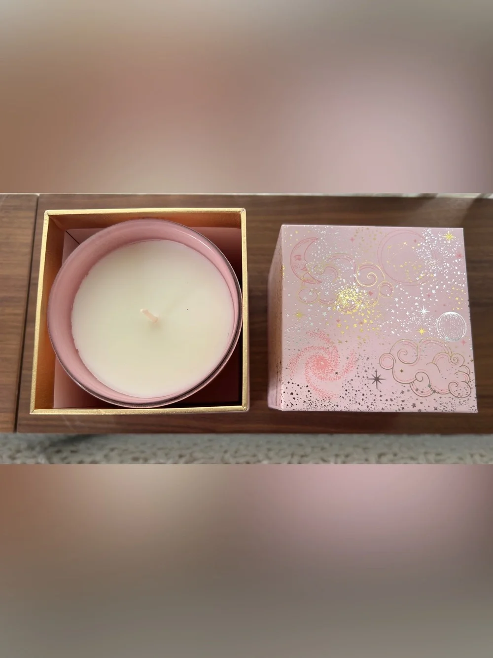 NIB Anthropologie Boxed Zodiac Candle, Libra